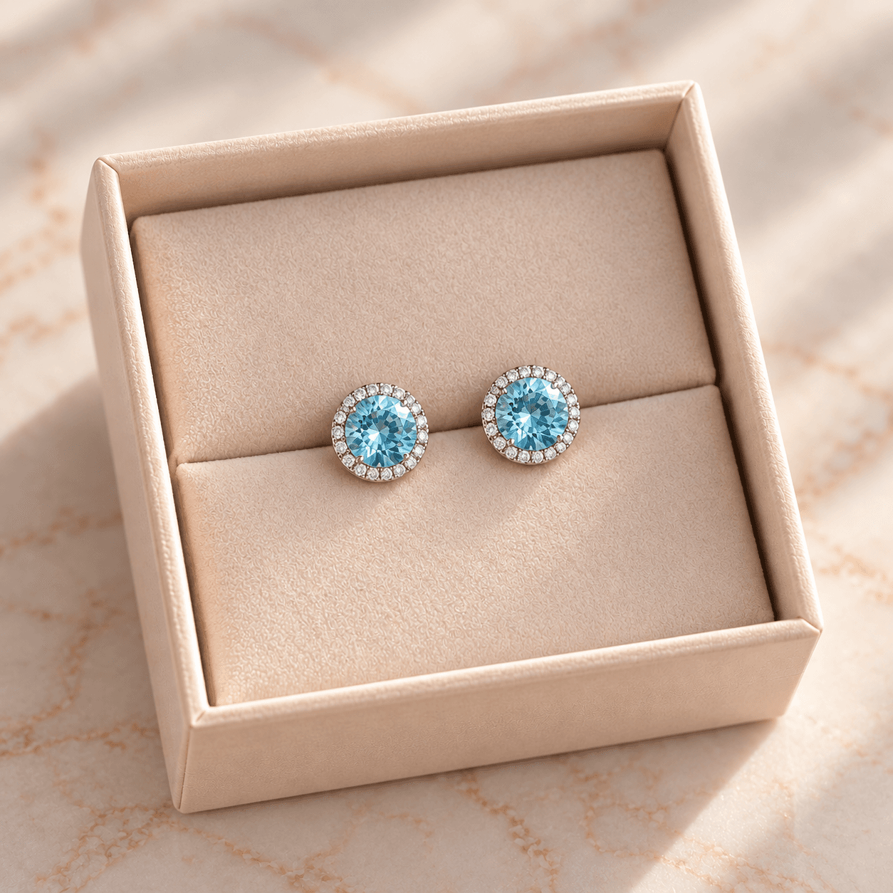 Обеци Tiffany Aquamarine